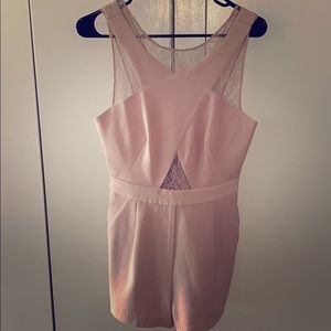 BCBGMazAzria romper in peachy pink XS